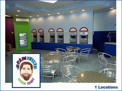 brain freeze frozen yogurt shop