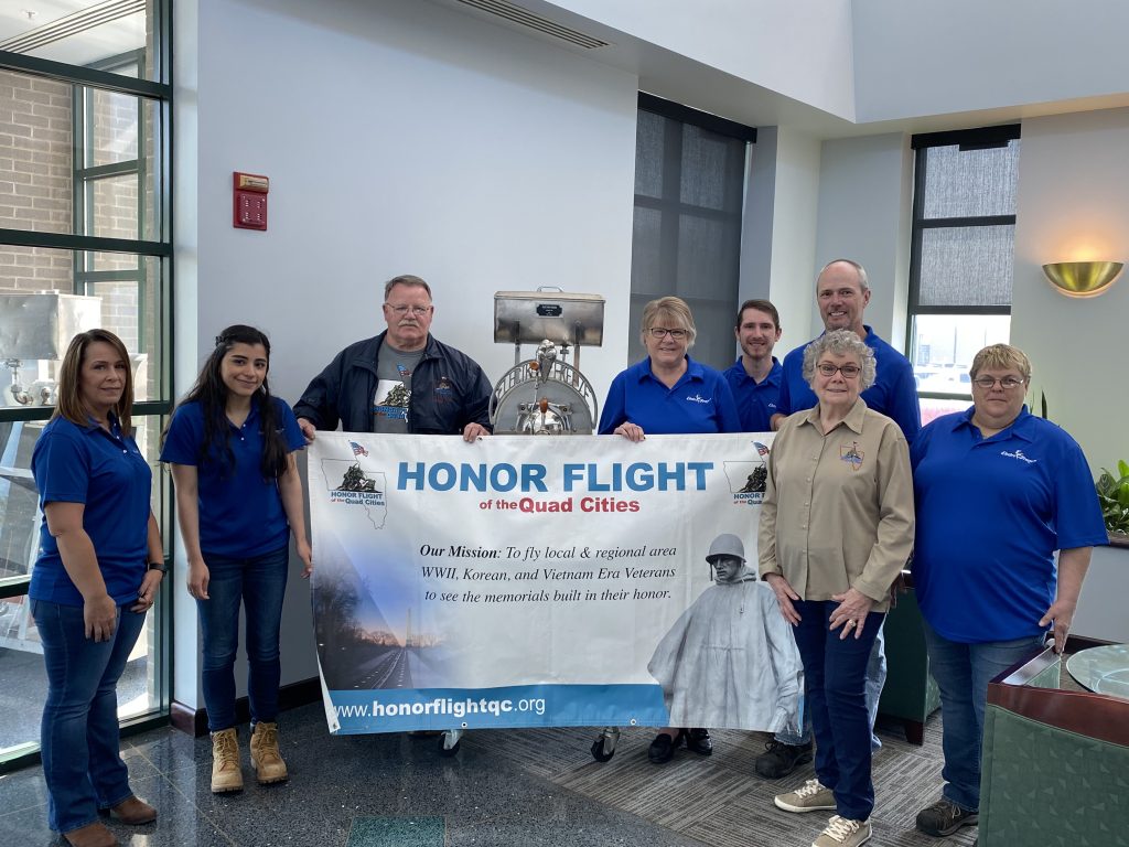 Electro Freeze Donates to the Honor Flight from the QCA