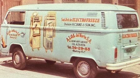 vintage Electro Freeze truck