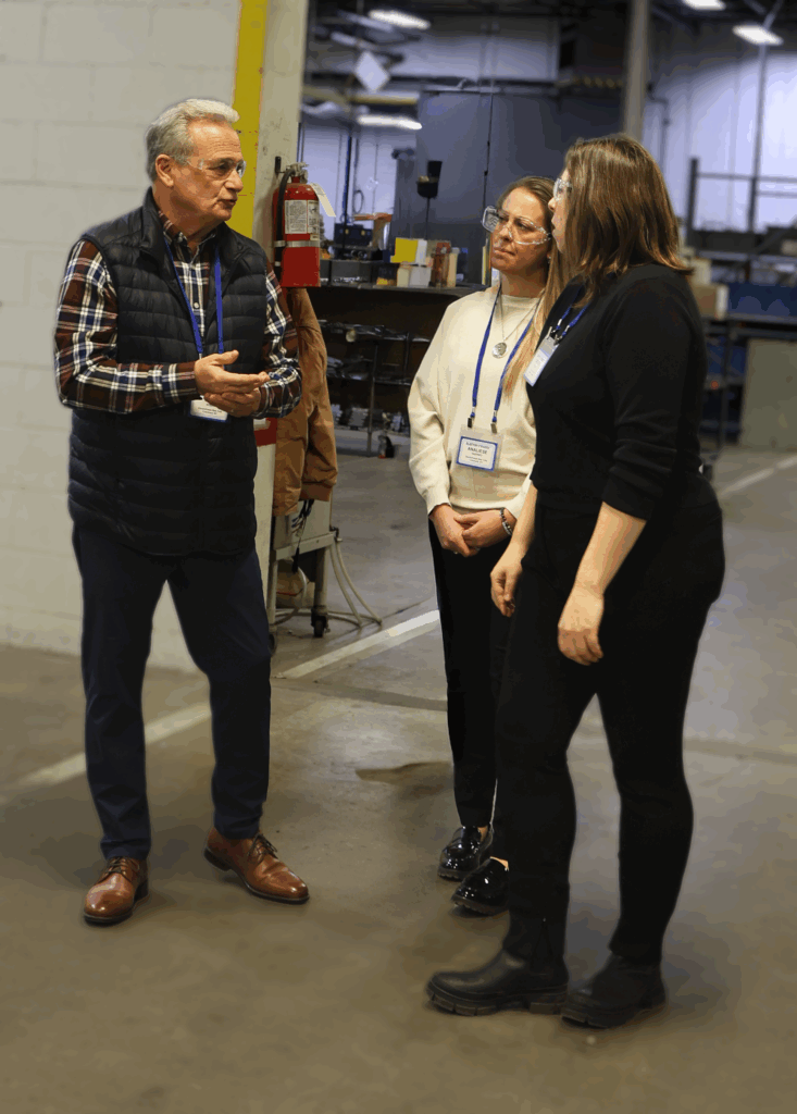 Analiese DeZenzo and Fred Rosen visit Electro Freeze. Analiese is now owner of Electro Freeze Tri-State, making it a 3rd generation company.