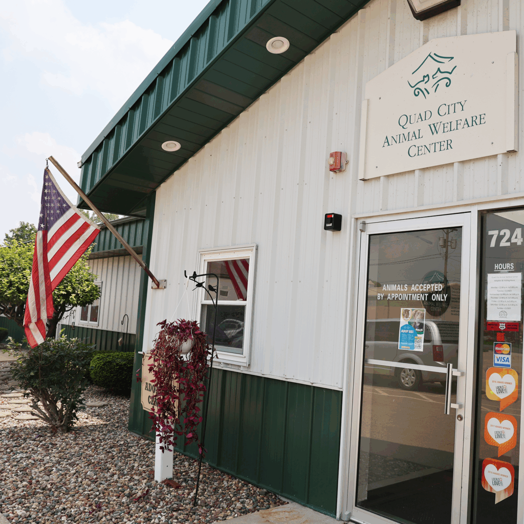 Outside the Quad City Animal Welfare Center