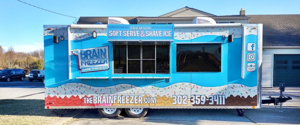 The Brain Freezer is a soft serve food truck using Electro Freeze&reg; soft serve machines
