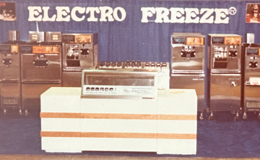 An Electro Freeze Tradeshow booth from the 1970's