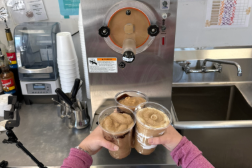 Frozen Beverage Success Blog featured image of barista making 3 different types of coffee slushes made with the Electro Freeze CS900