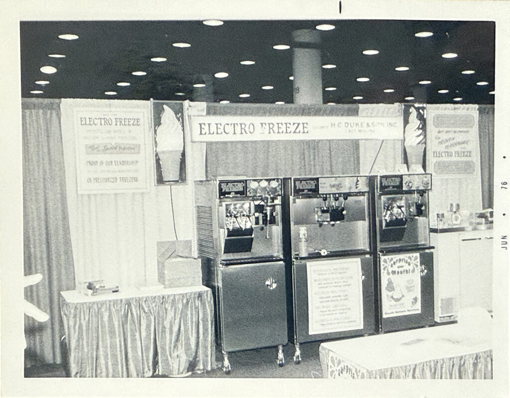 1972: Electro Freeze launched the self-contained Cabinet Model freezer, further establishing its reputation for innovation.