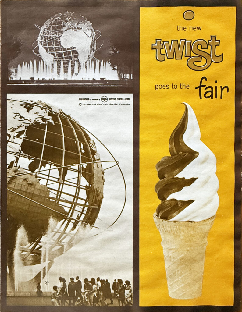 1958: The company introduced one of the first twist machines, bringing together two flavors into a single serving and creating the iconic twist cone we know today.
